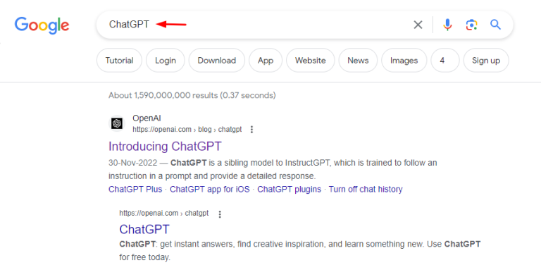 Search ChatGPT On Google 