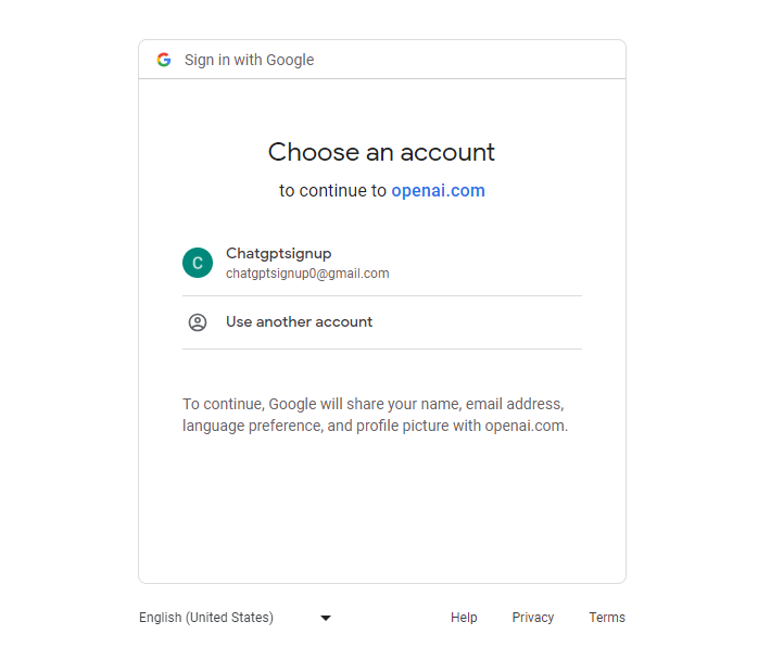 input gmail for Sign-up with Google